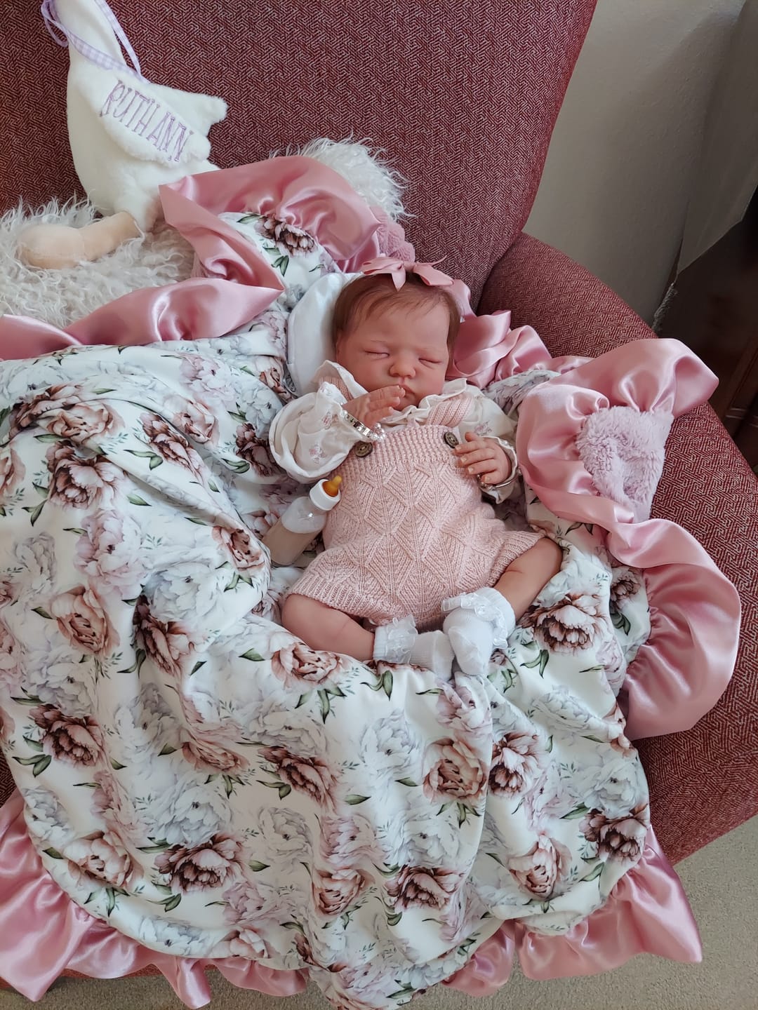 Customer photo review of Floral Dreams | Luxe Cuddle Blanket (PRE-ORDER)