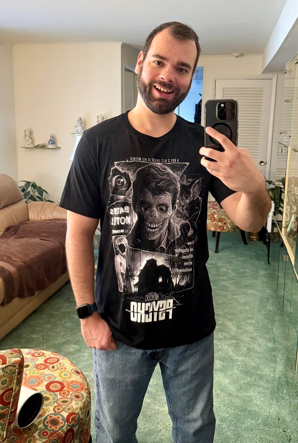 Customer photo review of Psycho Icy Blackness T-Shirt