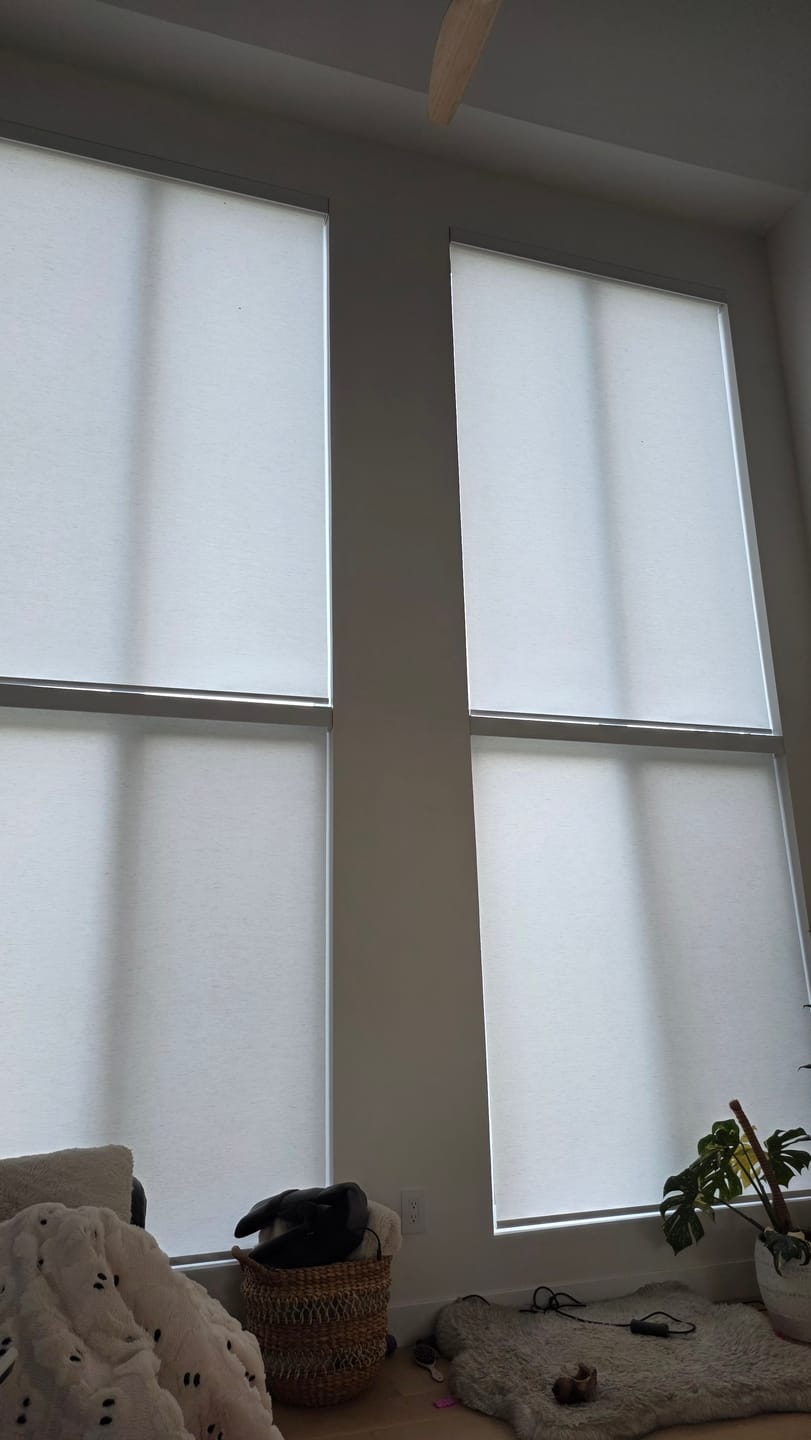 Customer photo review of SmartWings Motorized Dual Shade Harmony Duo Plus