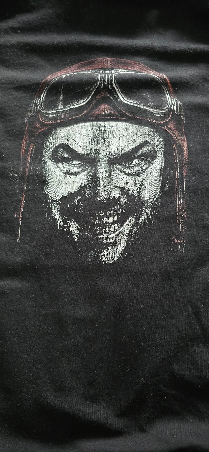 Customer photo review of NICHOLSON-VINTAGE-HELMET-052 T-Shirt