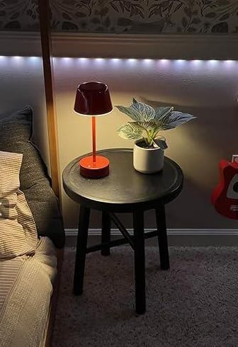 Customer photo review of Retro Metal Table Lamp with Dome Shade