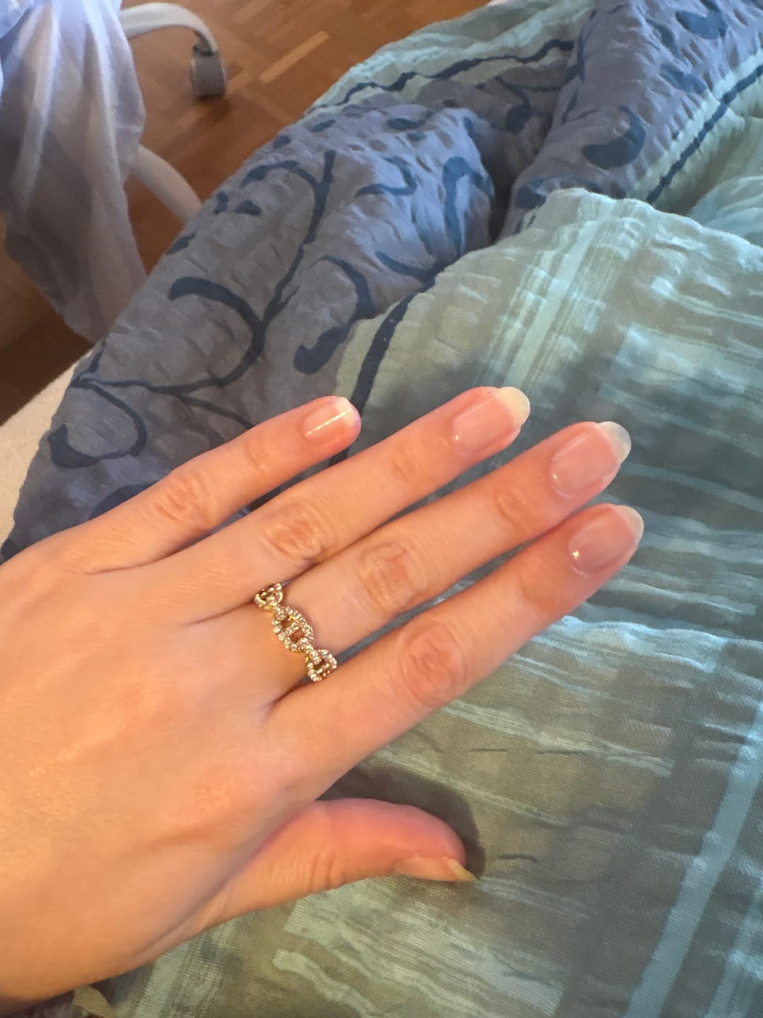 Customer photo review of Pave Flow Deluxe Ring 14K Vergoldet