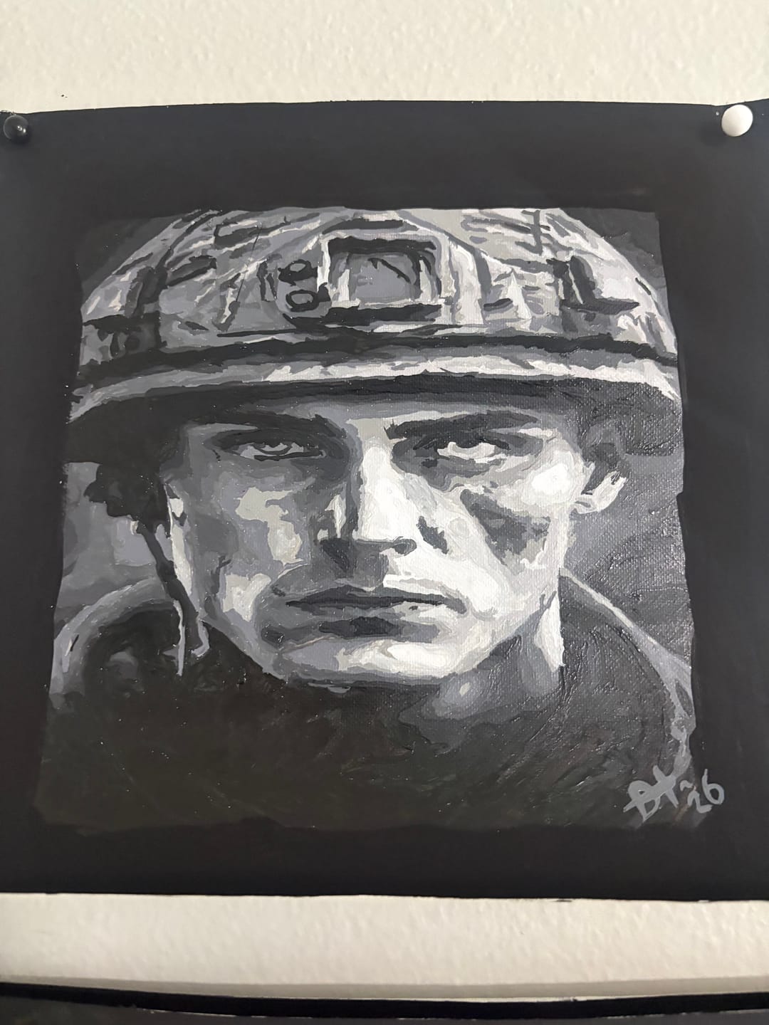Customer photo review of WWII Soldier (Paint by Numbers)