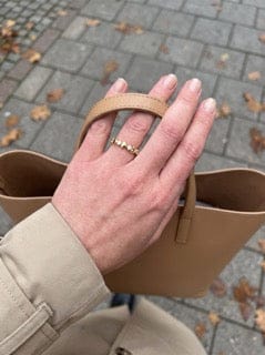 Customer photo review of Mirene Moissanite Ring