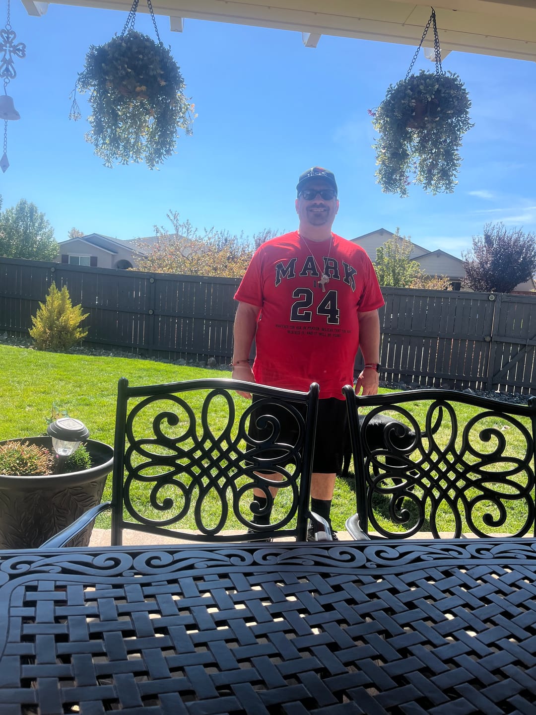 Customer photo review of Mark 11:24 T-shirt