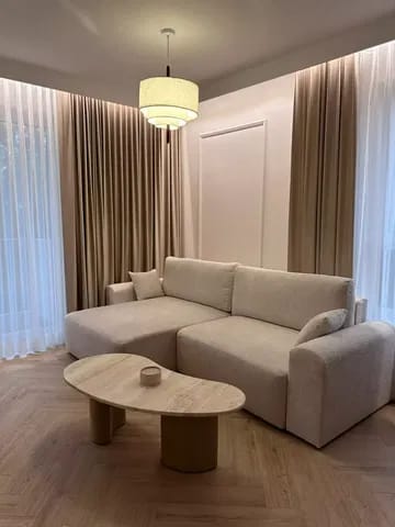 Customer photo review of Wood and Fabric Pendant Light