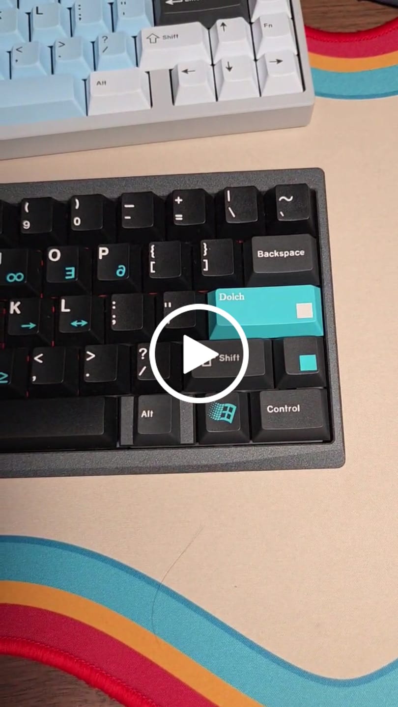Customer video review of KEYKOBO Dolch ABS Triple-Shot Keycap Set Instock