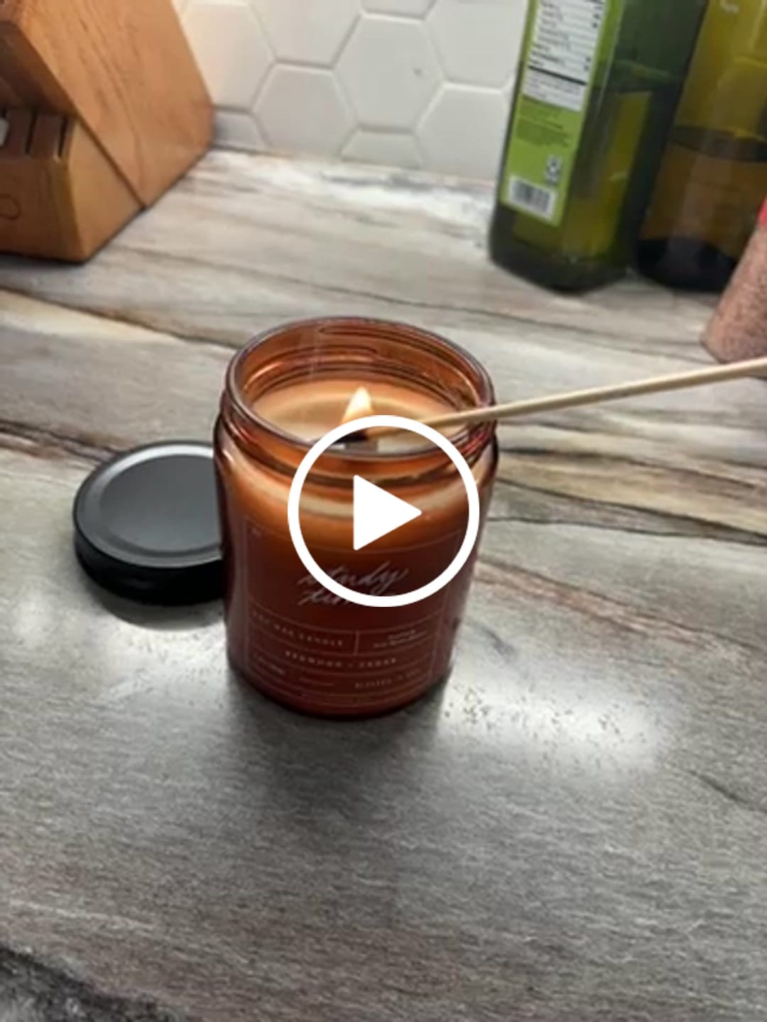 Customer video review of Study Time Candle Inspired by St. Thomas Aquinas Soy Candle