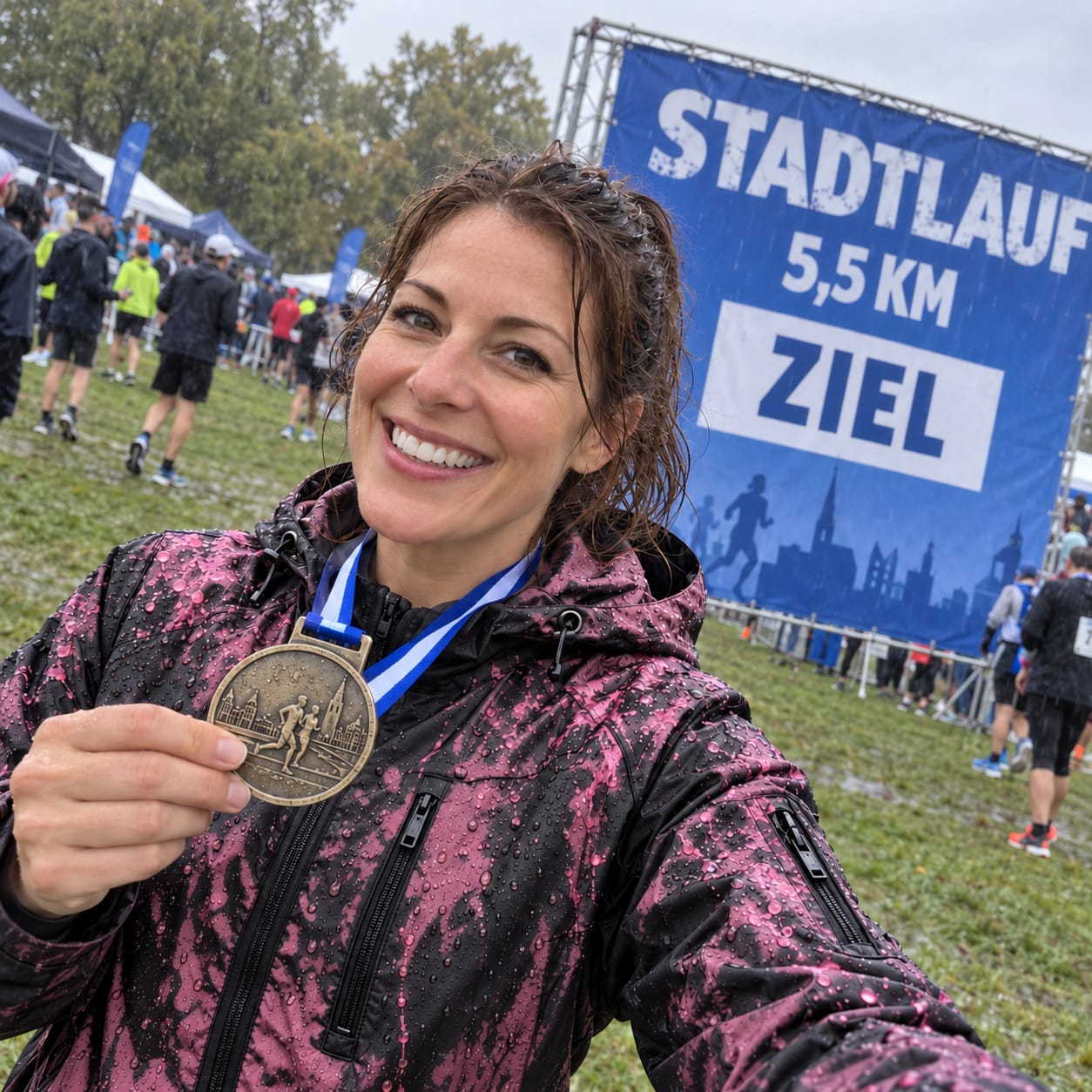 Customer photo review of Unisex Regenjacke, die im Regen die Farbe wechselt