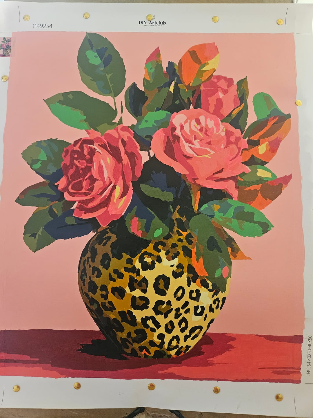 Customer photo review of Wild Roses | Paint by Number