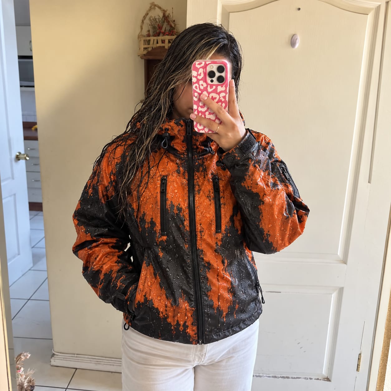 Customer photo review of Unisex Regenjacke, die im Regen die Farbe wechselt