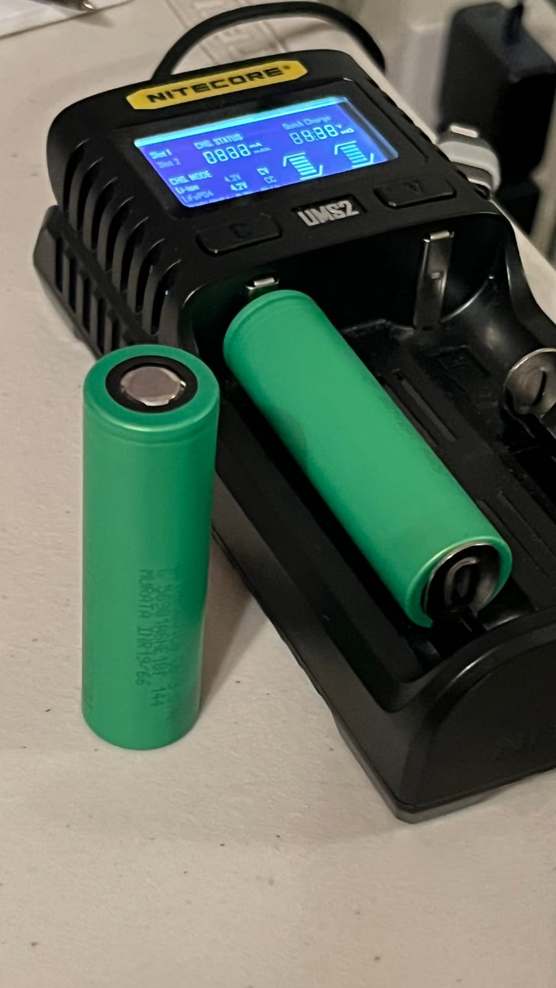 Customer photo review of Sony / Murata VTC6 18650 3000mAh 15A Battery