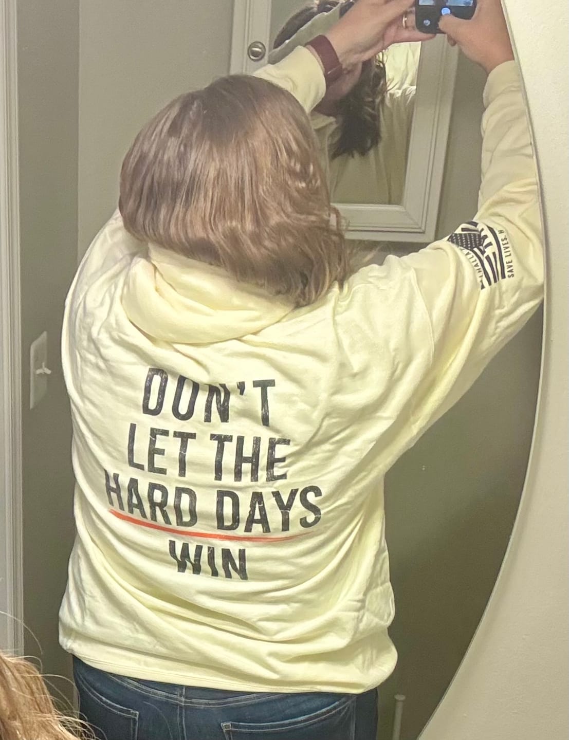 Customer photo review of Hard Days - Hoodie