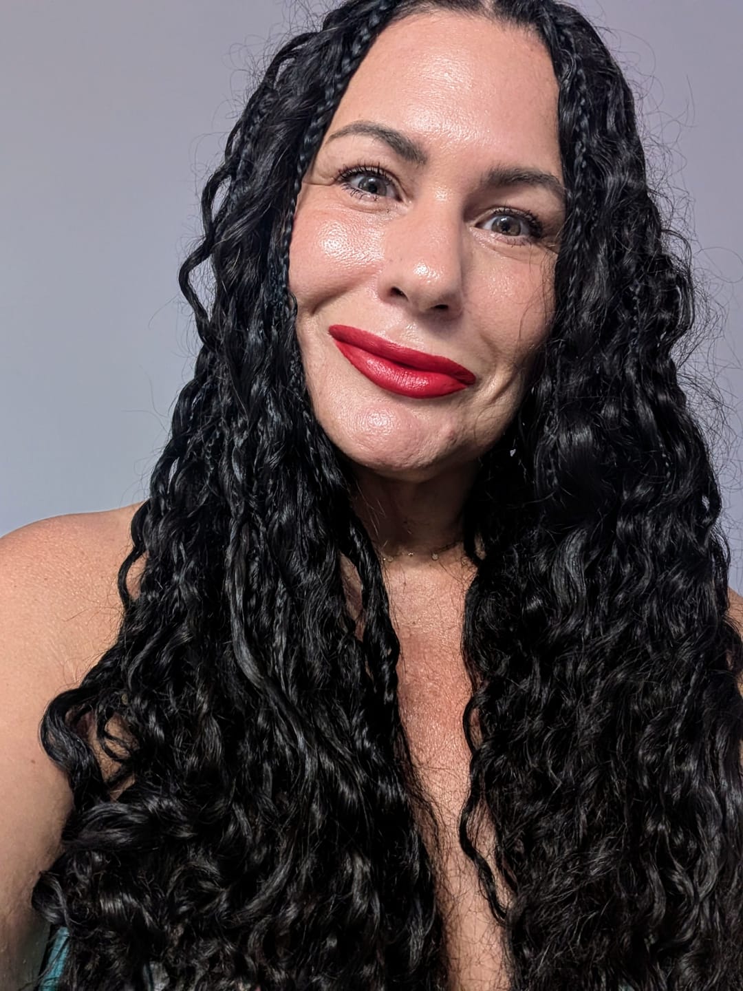 Customer photo review of Human Crochet Hair Deep Wave for Miracle Knots