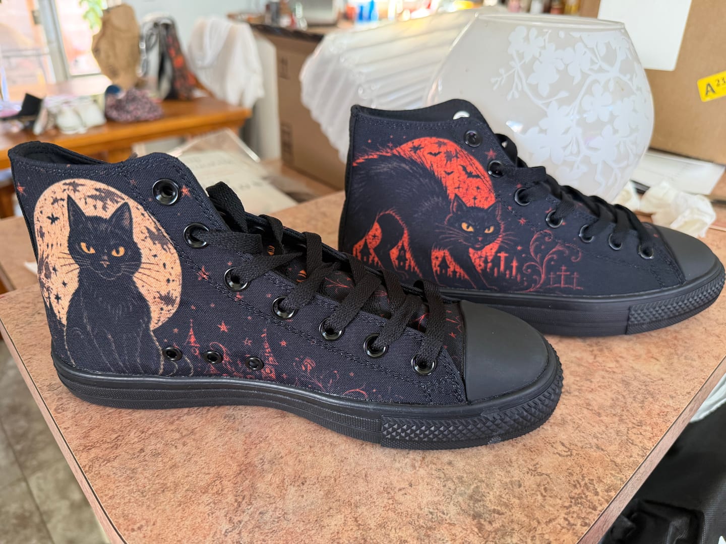 Customer photo review of Black Cat Curse Hightop