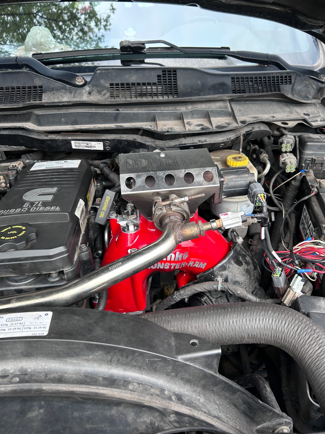 Customer photo review of 2013-2018 Cummins Gen 2 Monster-Ram Intake & Grid Heater Upgrade (42798)