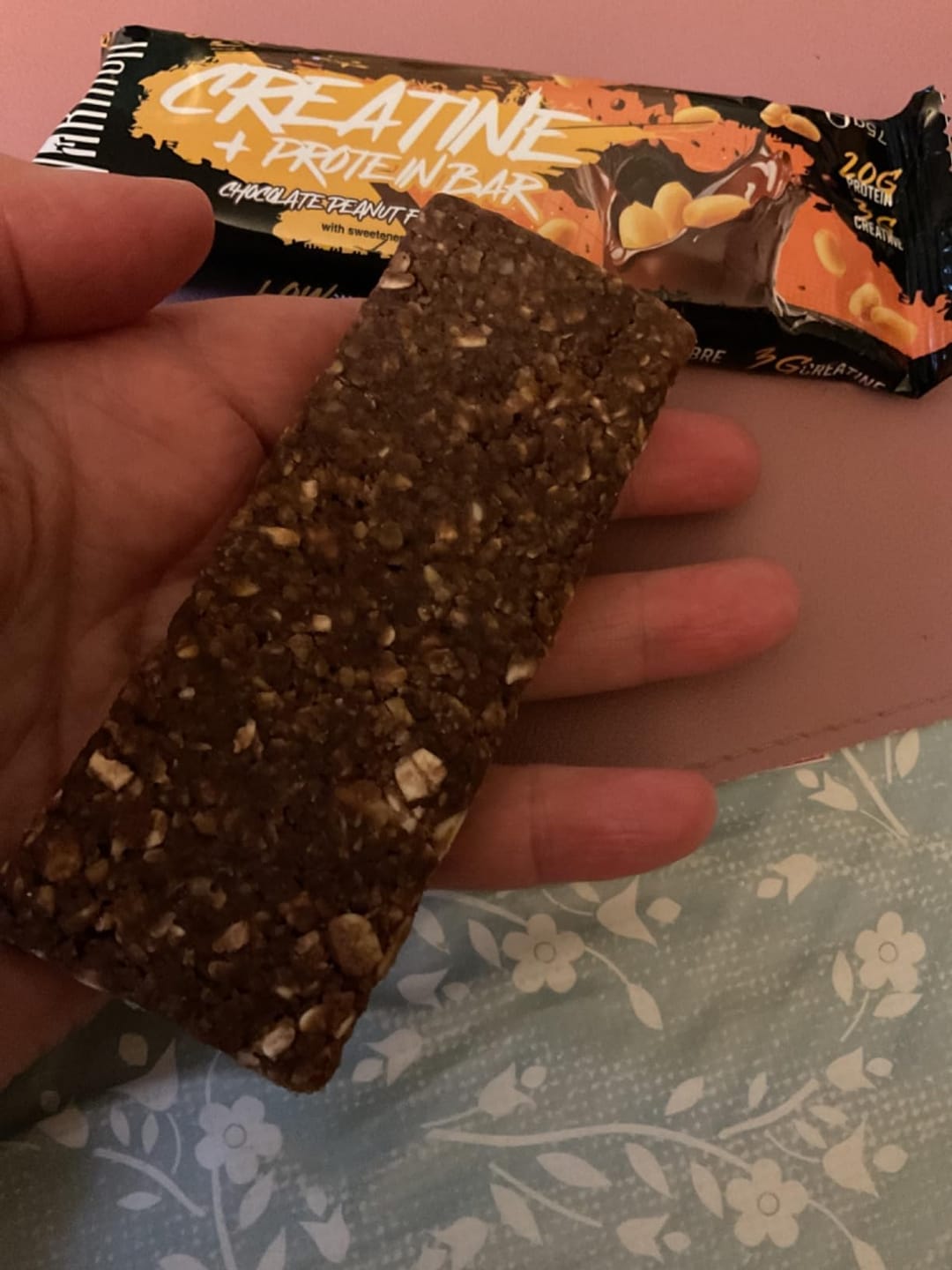 Customer photo review of Warrior Creatine Protein Bars - 12 Bars - Strength + Muscle + Recovery