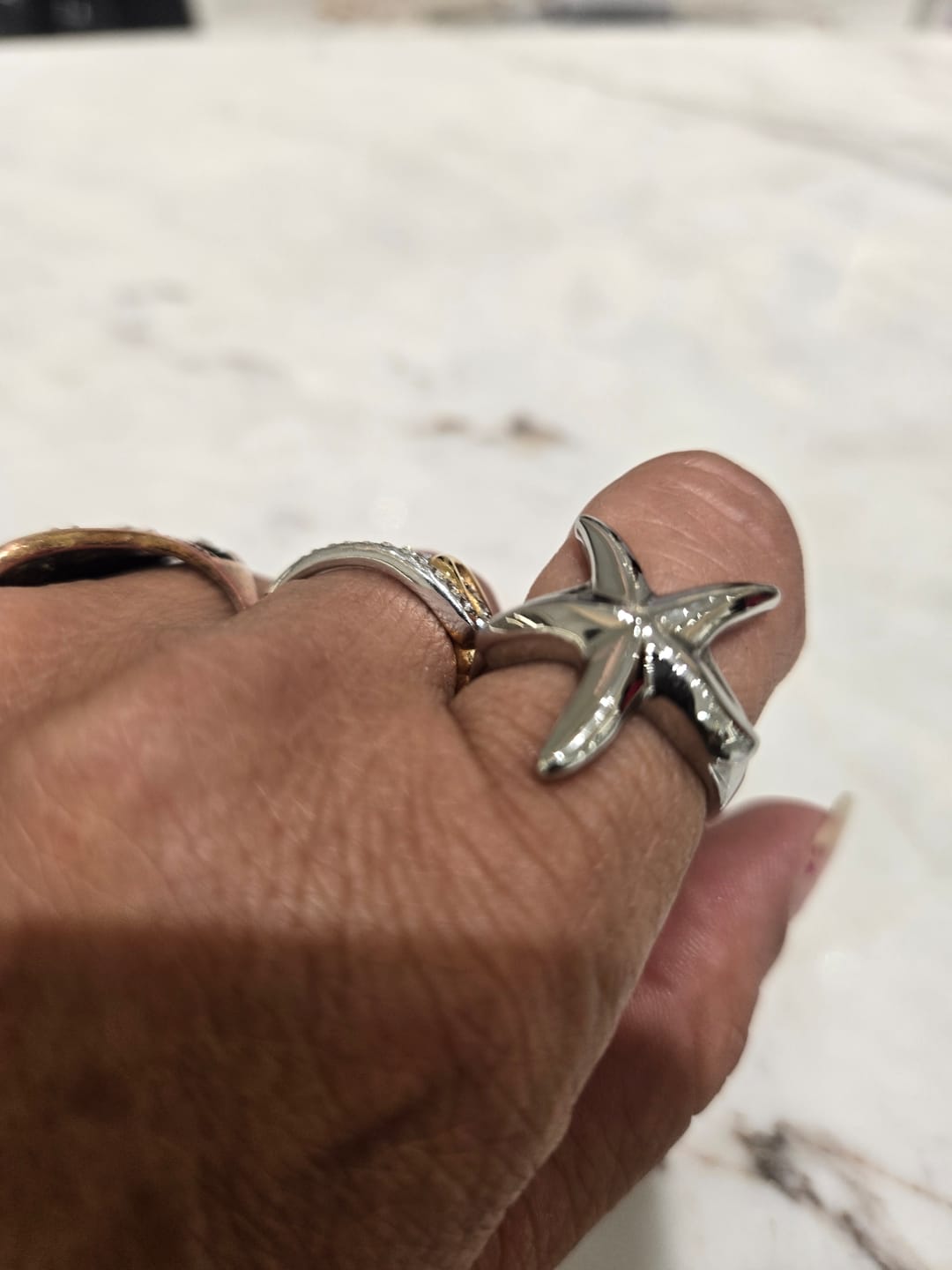 Customer photo review of Anillo Estrella de Mar