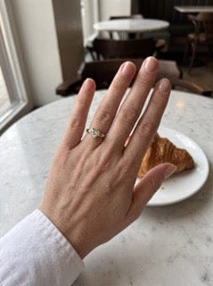Customer photo review of Thea Moissanite Ring
