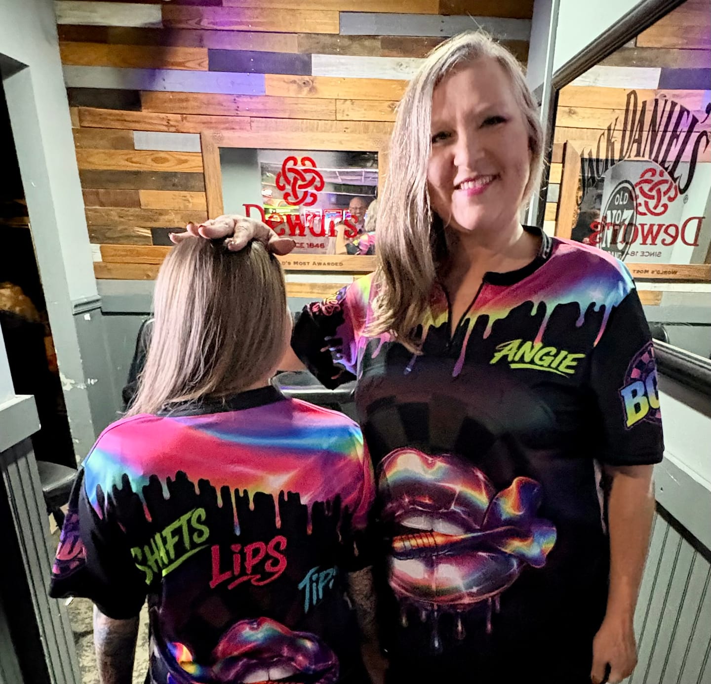 Customer photo review of Maxcorners Darts 3D Unisex Shirt For Angie Kidd McKnight