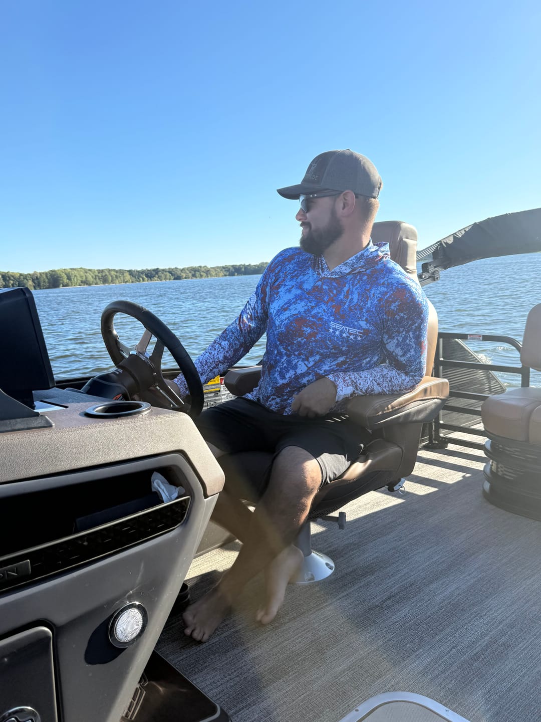 Customer photo review of Patriot Sport Tec Hooded Long Sleeve – Men's