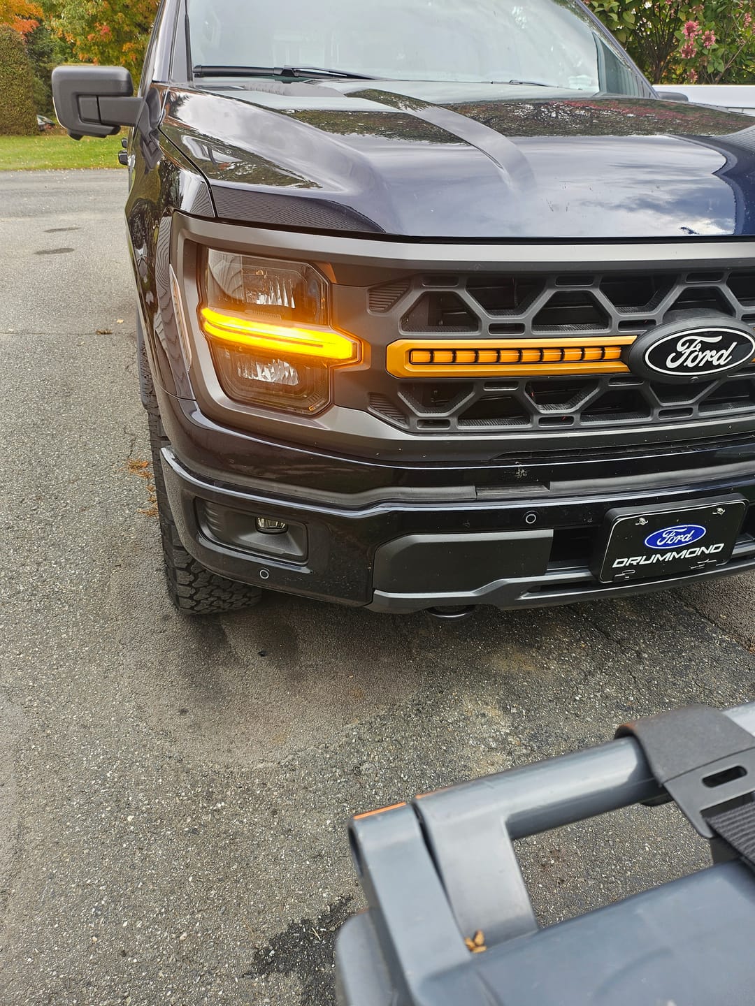 Customer photo review of Smoked LED Amber Lights w/ Sequential Turn Signal For 2024+ Ford F-150 Tremor