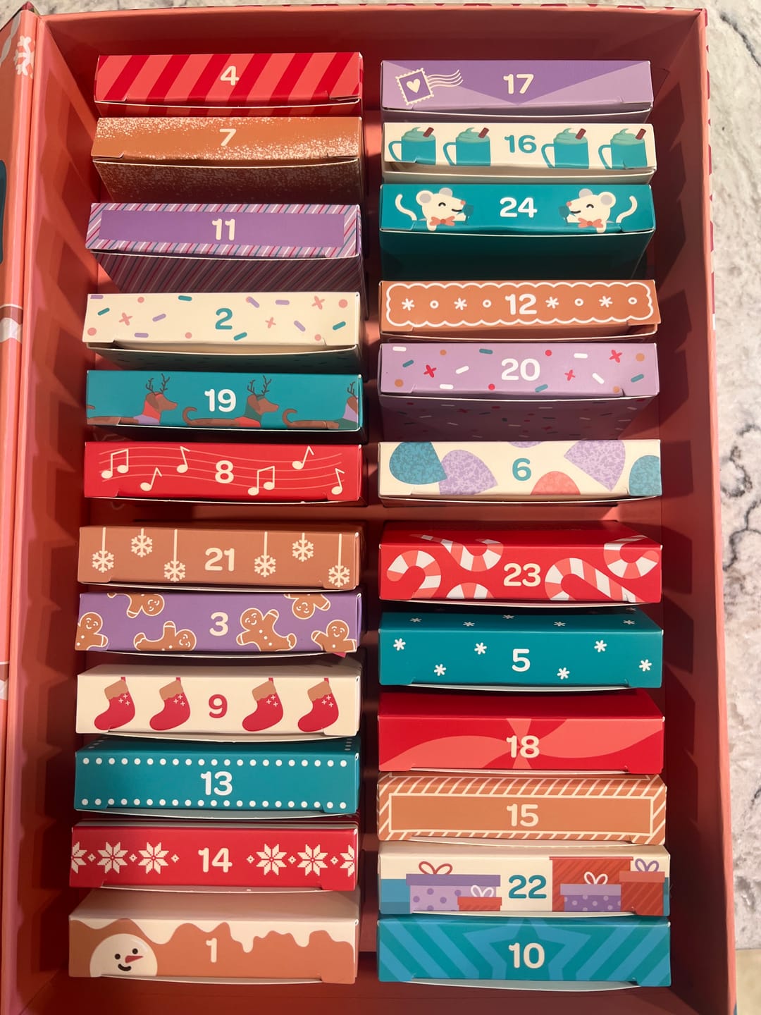 Customer photo review of 24 Days of Tea Advent Calendar