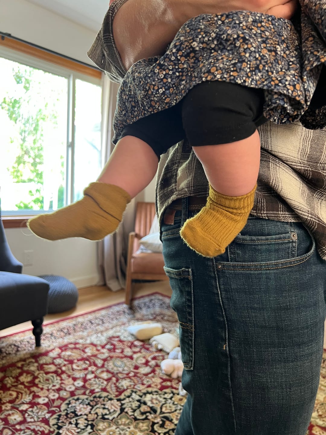 Customer photo review of Wool Socks, Baby and Toddler, Terracotta