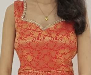 Customer photo review of Heart Ball Chain Pendant Necklace