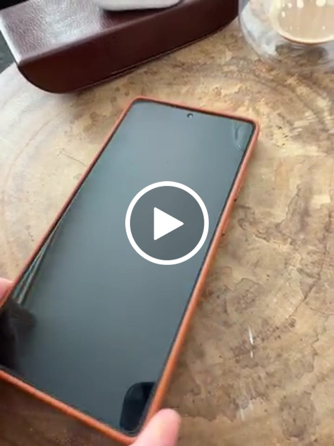 Customer video review of Samsung Galaxy S26 Ultra Leather Case - Cognac Brown