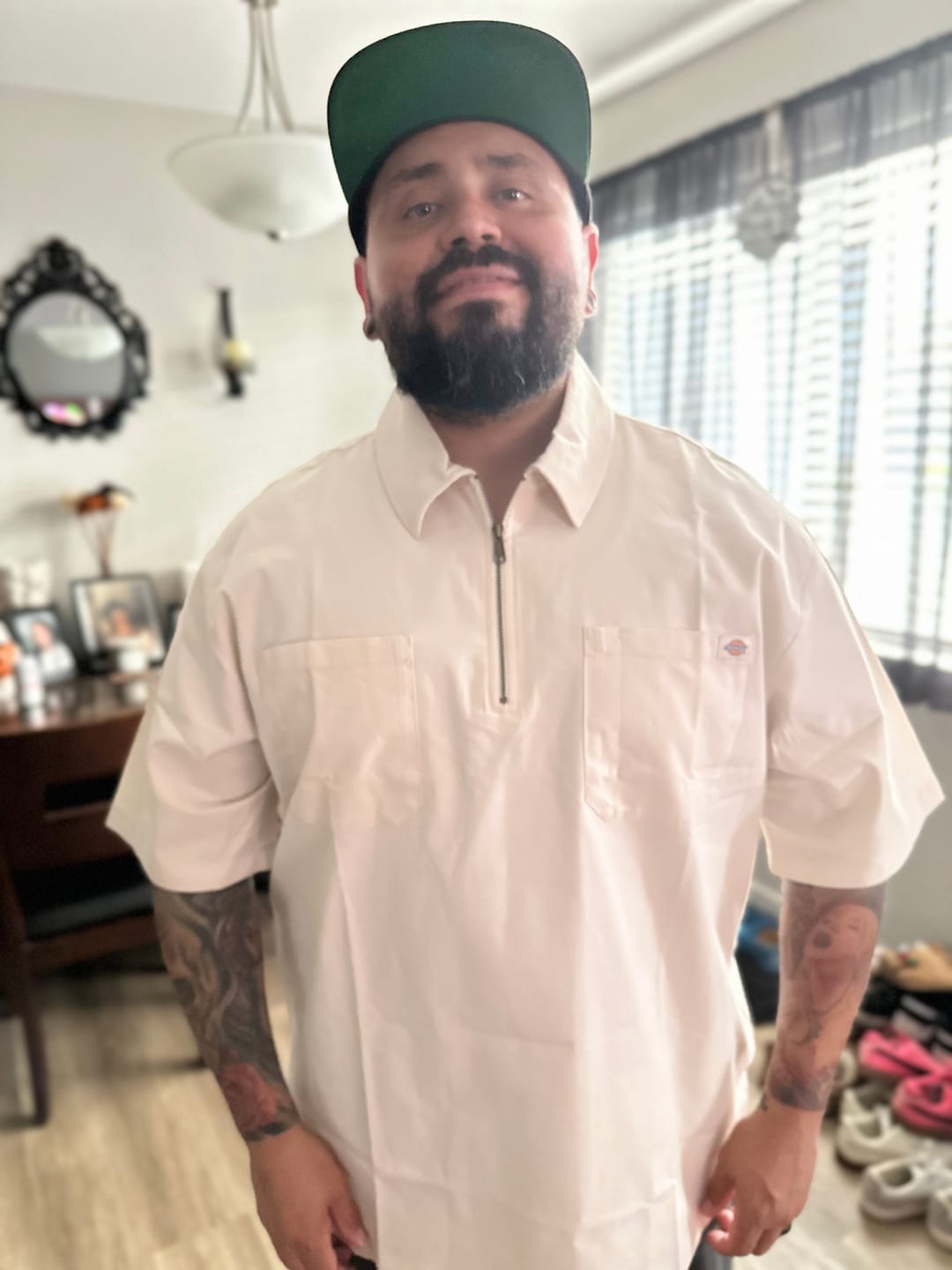 Customer photo review of Dickies Ranch Quarter Zip Shirt
