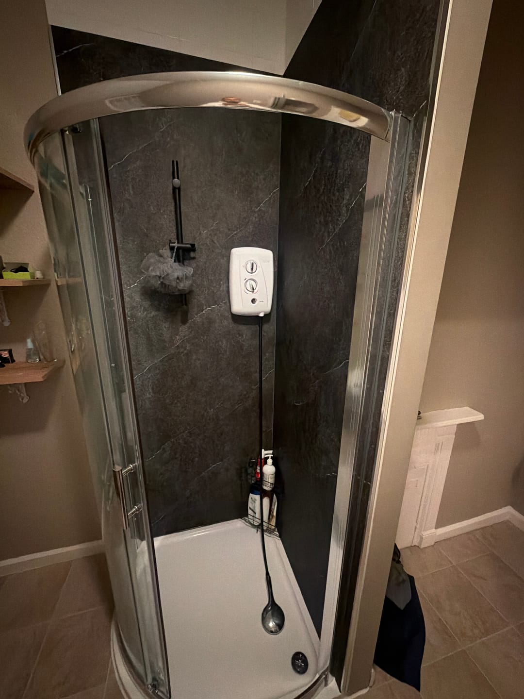 Customer photo review of 10mm Pietra Marble Ultra Matt Shower Panel 1M x 2.4M