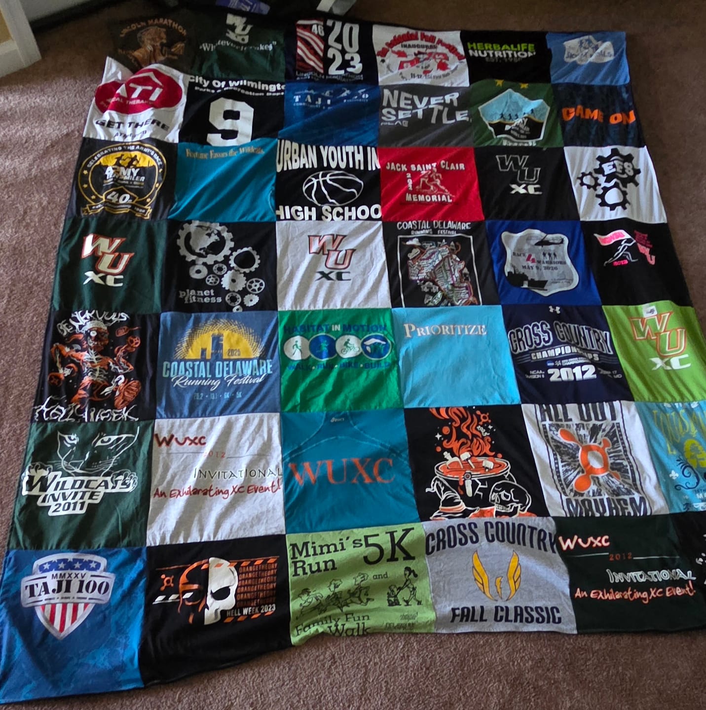 Customer photo review of Project Repat T-Shirt Quilt