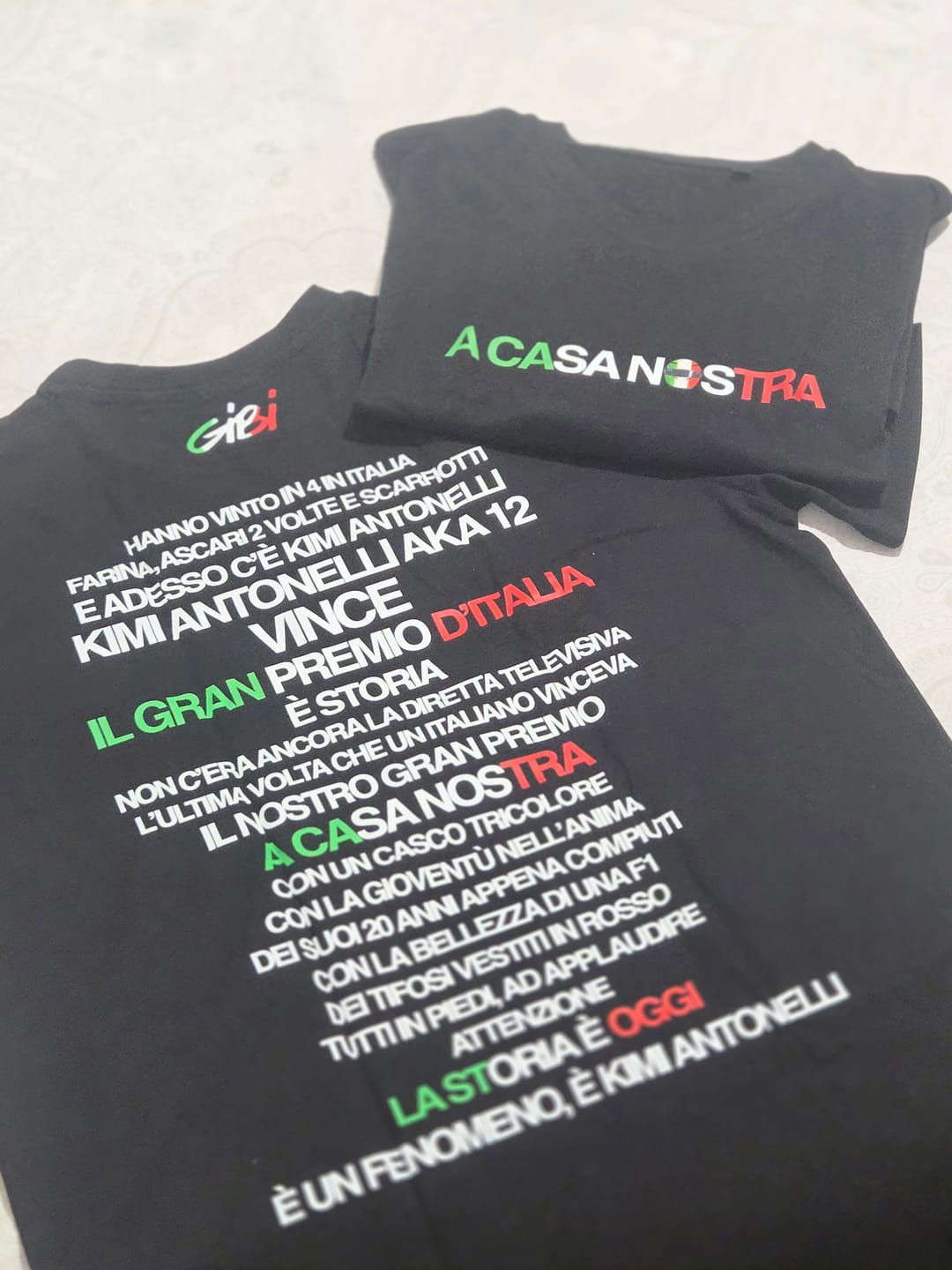 Customer photo review of T-Shirt A CASA NOSTRA
