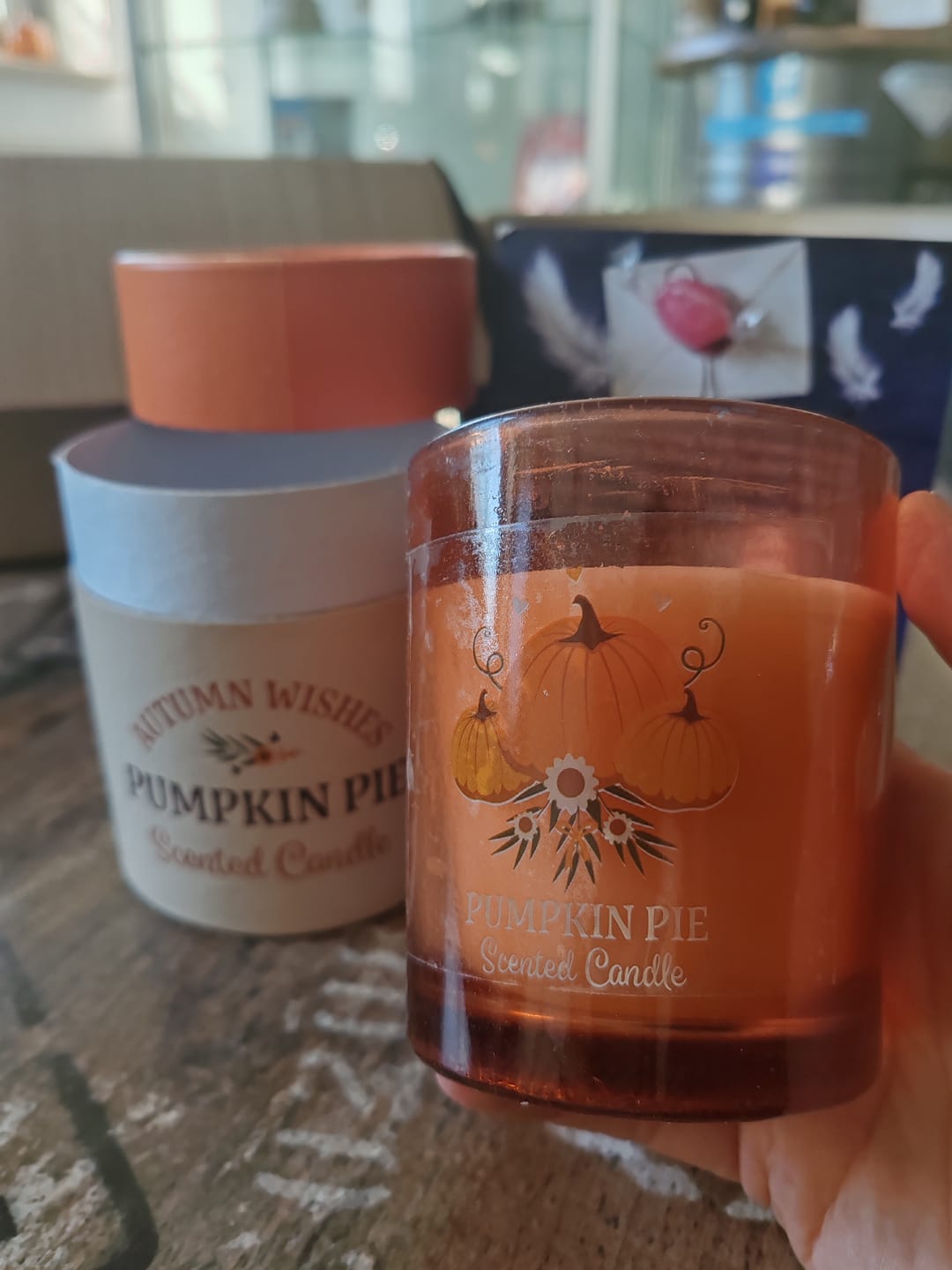 Customer photo review of Pumpkin Pie Duftkerze – Herbstzauber im Glas