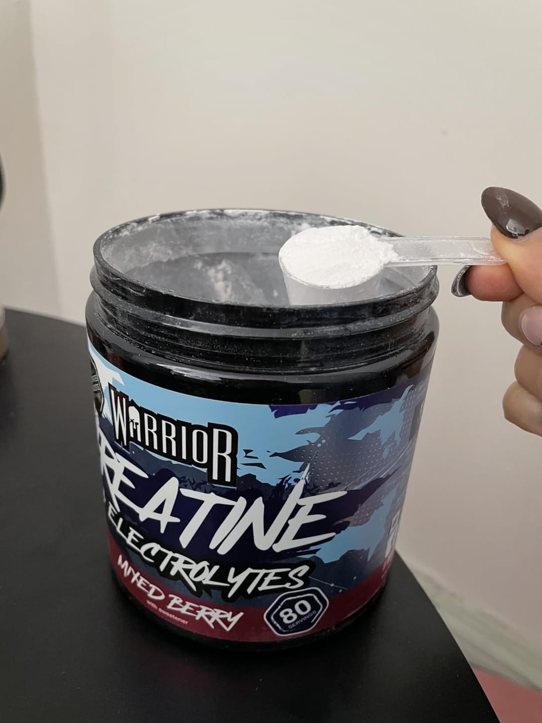 Customer photo review of Warrior Creatine Plus Electrolytes