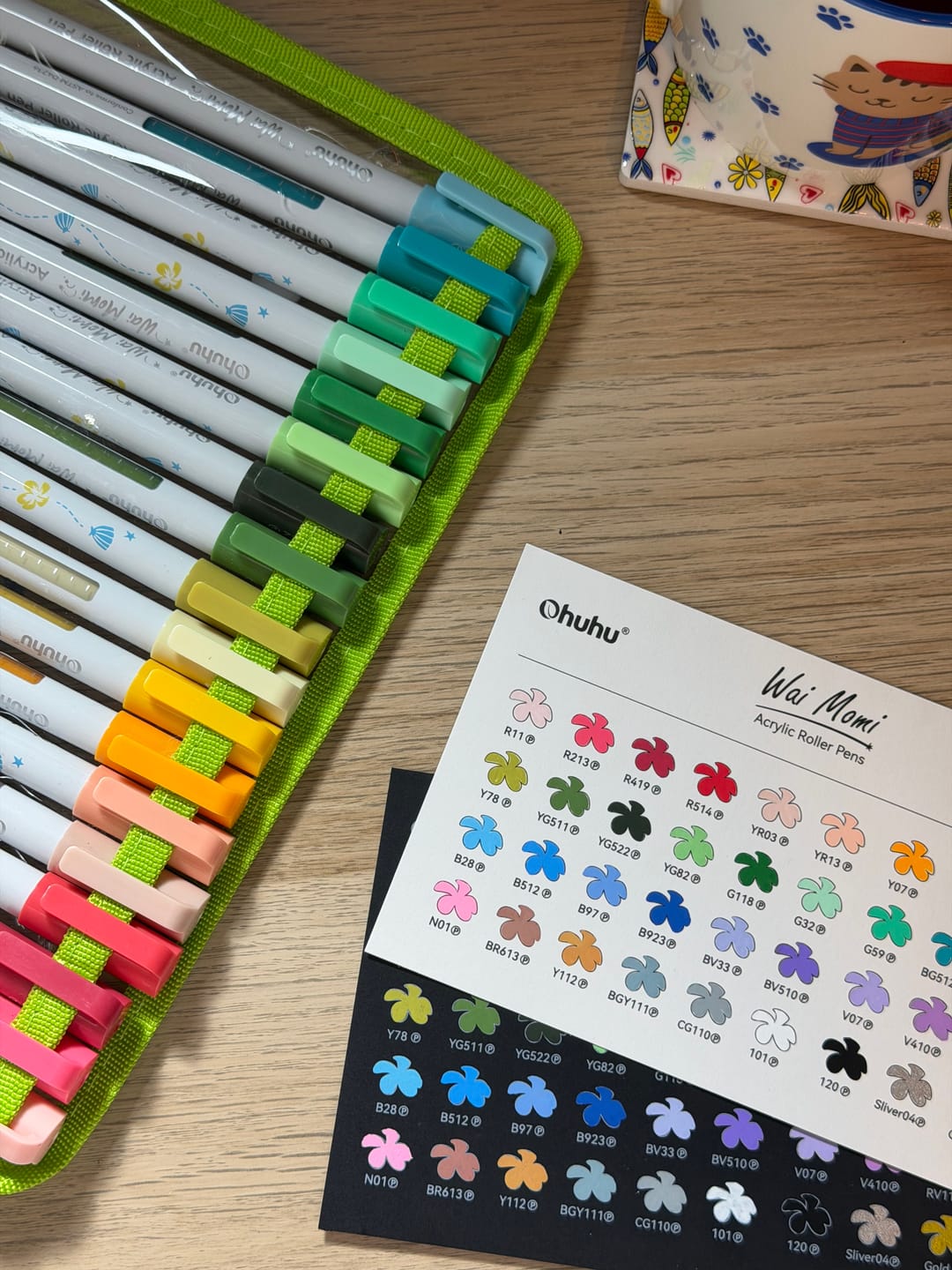 Customer photo review of Ohuhu Wai Momi Acrylic Gel Pens