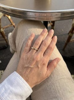 Customer photo review of Mirene Moissanite Ring