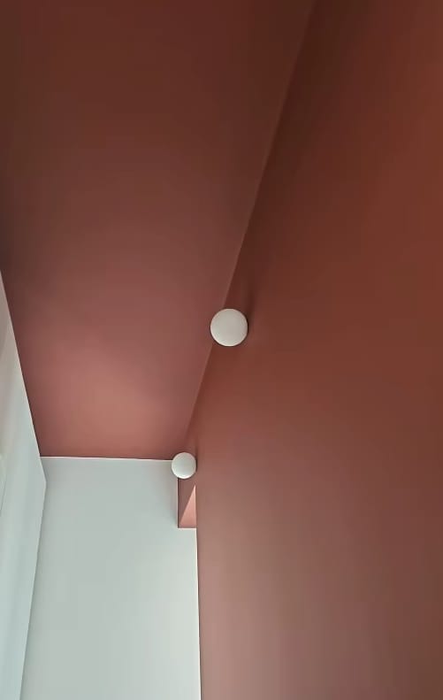 Customer photo review of Round Glass Globe LED Wall Sconce