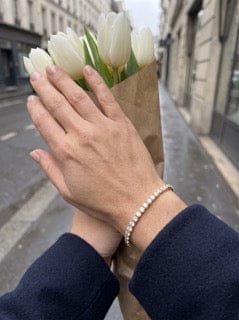 Customer photo review of Moissanite Tennis Bracelet - 3mm