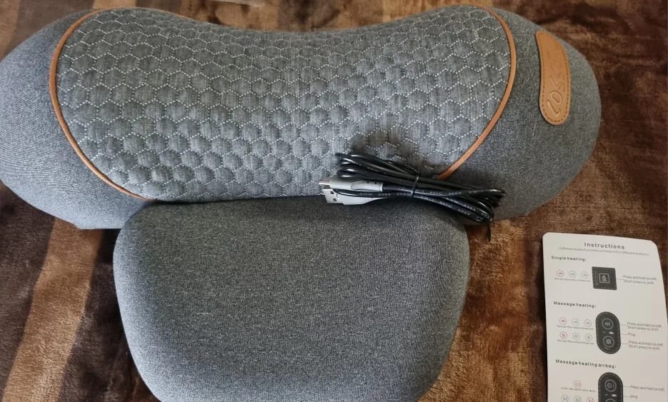 Customer photo review of NeckEase - Wärme- & Massagekissen für den Nacken