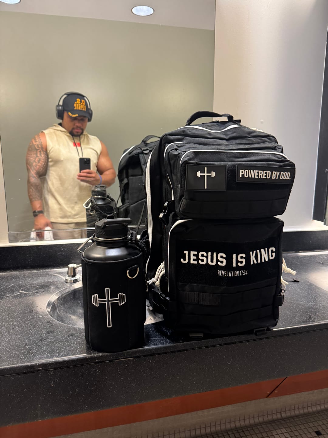 Customer photo review of HolStrength 45L Tactical Backpack