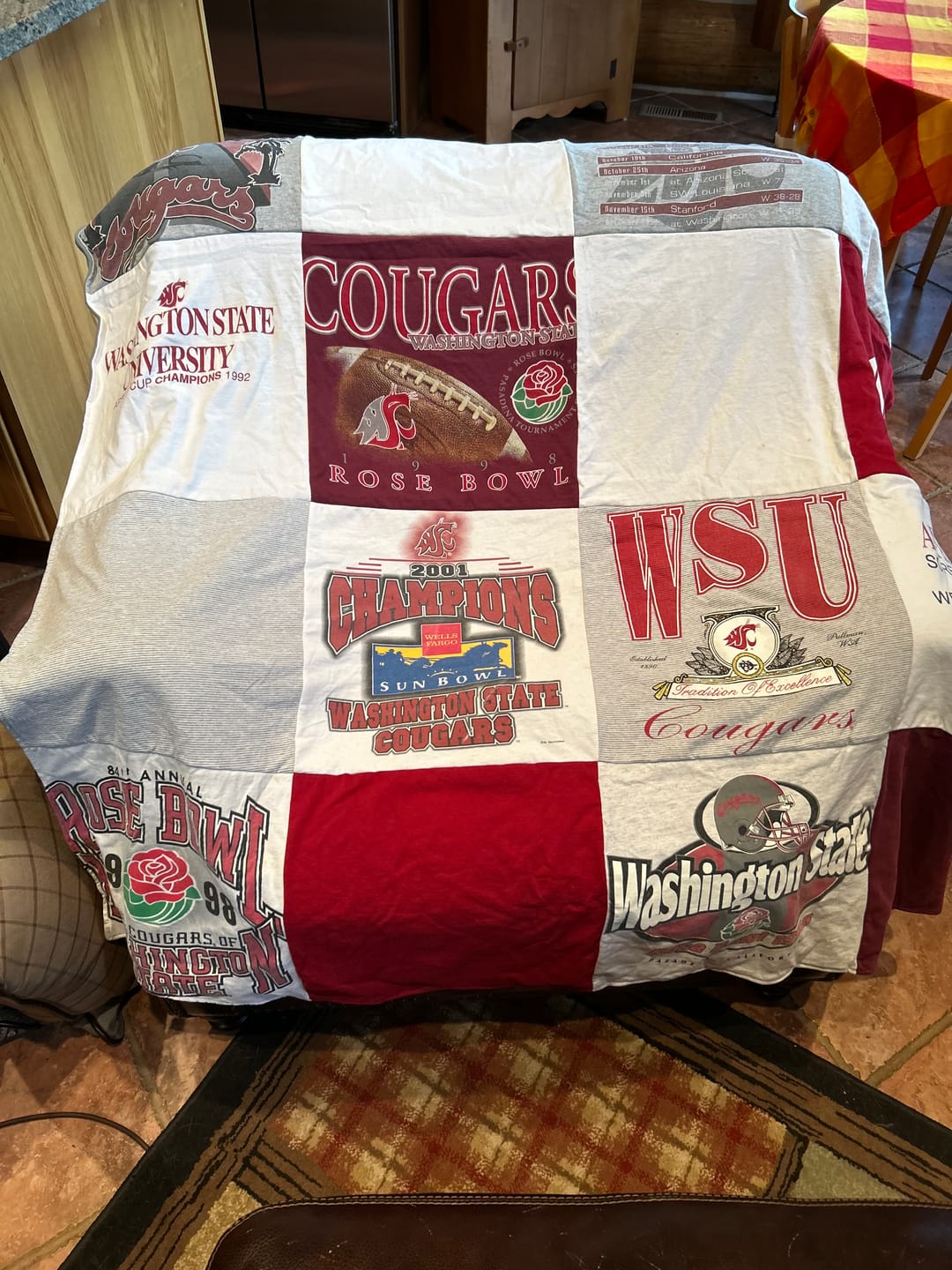 Customer photo review of Project Repat T-Shirt Quilt