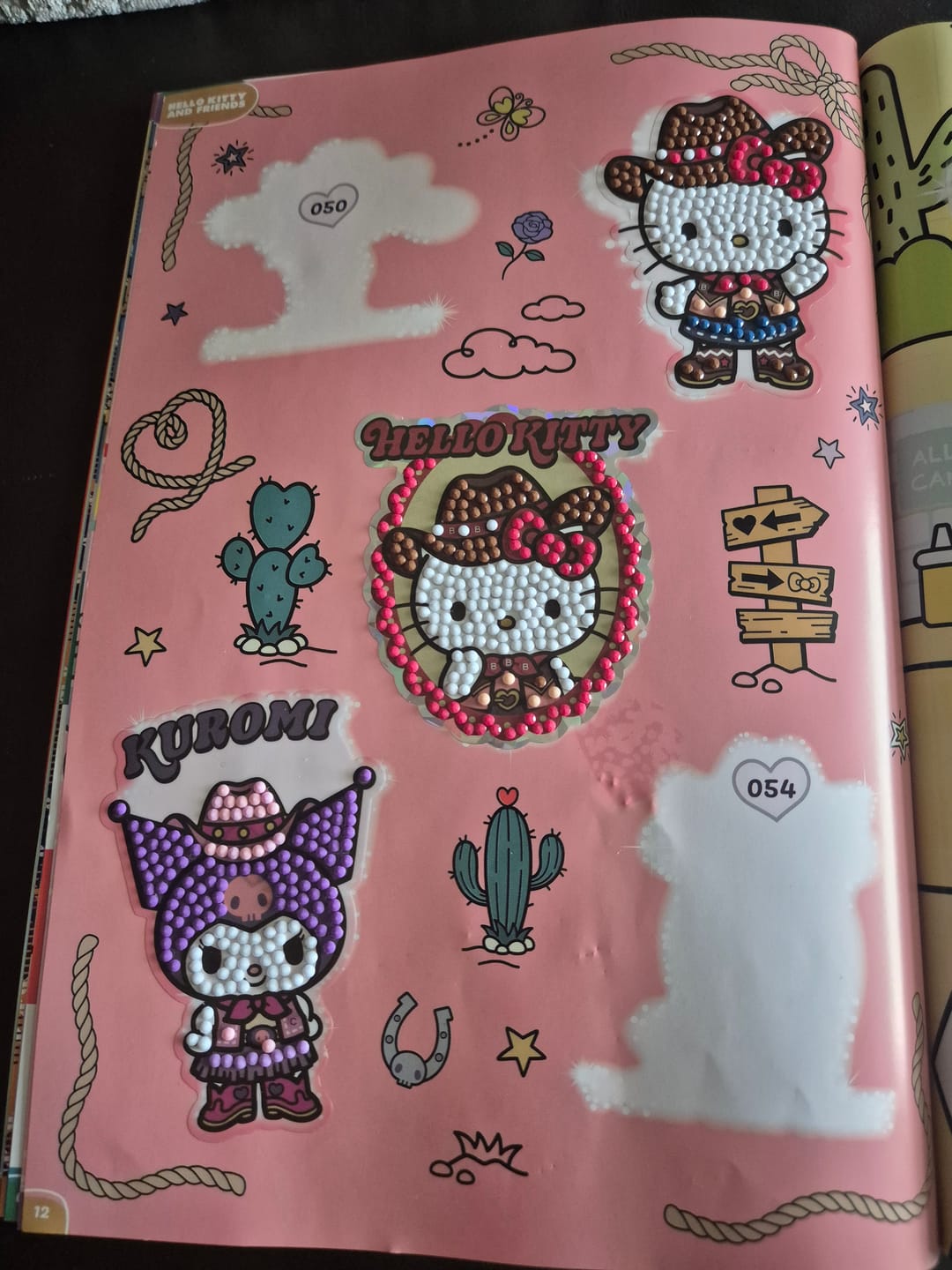 Customer photo review of Hello Kitty And Friends Crystal Art Sticker Pack