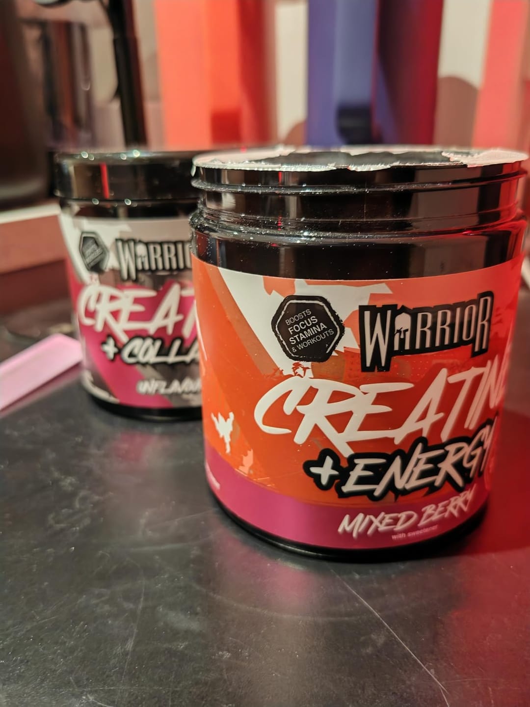 Customer photo review of Warrior Creatine Plus Energy - 112 Servings