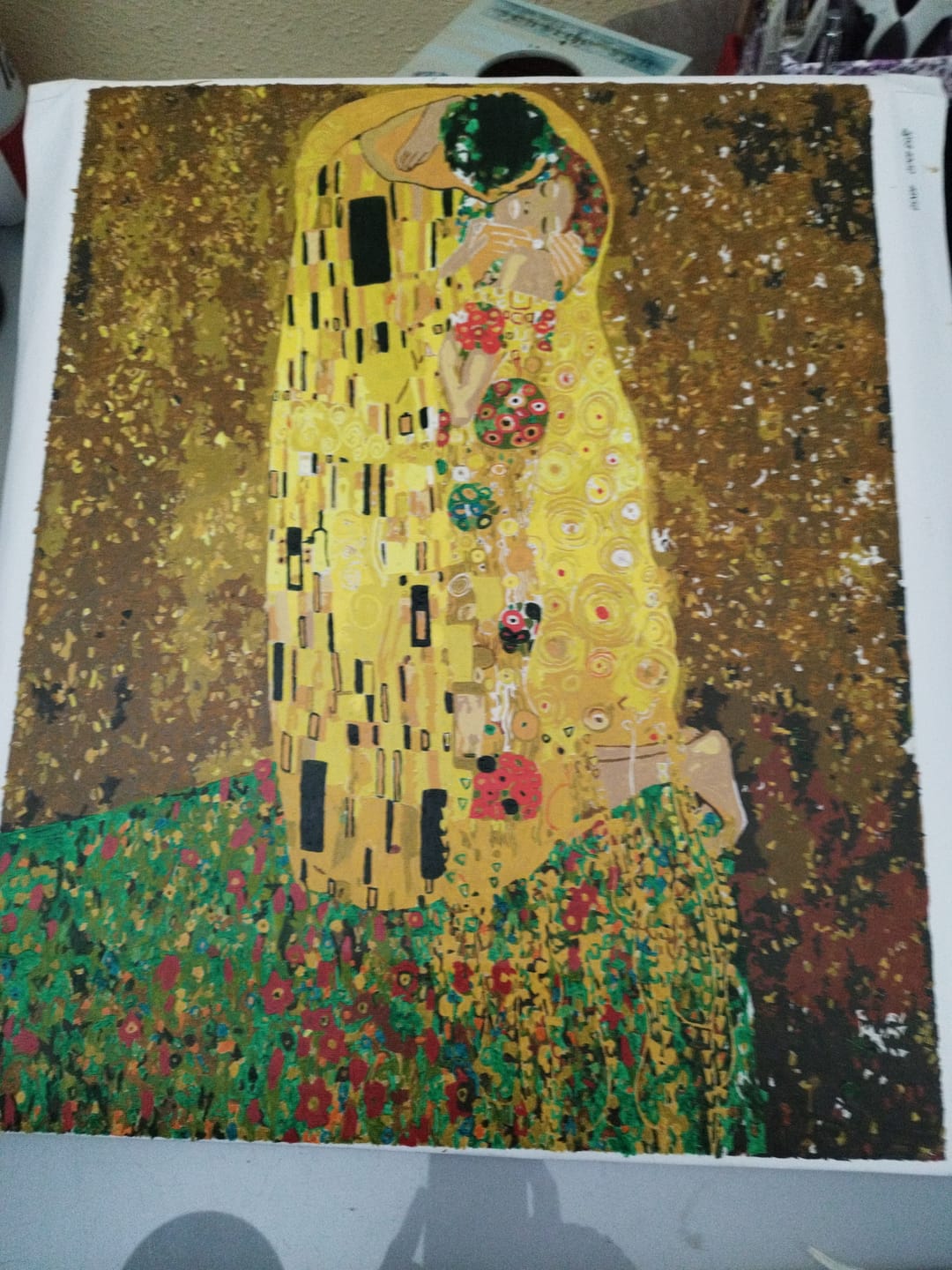 Customer photo review of Klimt: The Kiss | Paint by Numbers