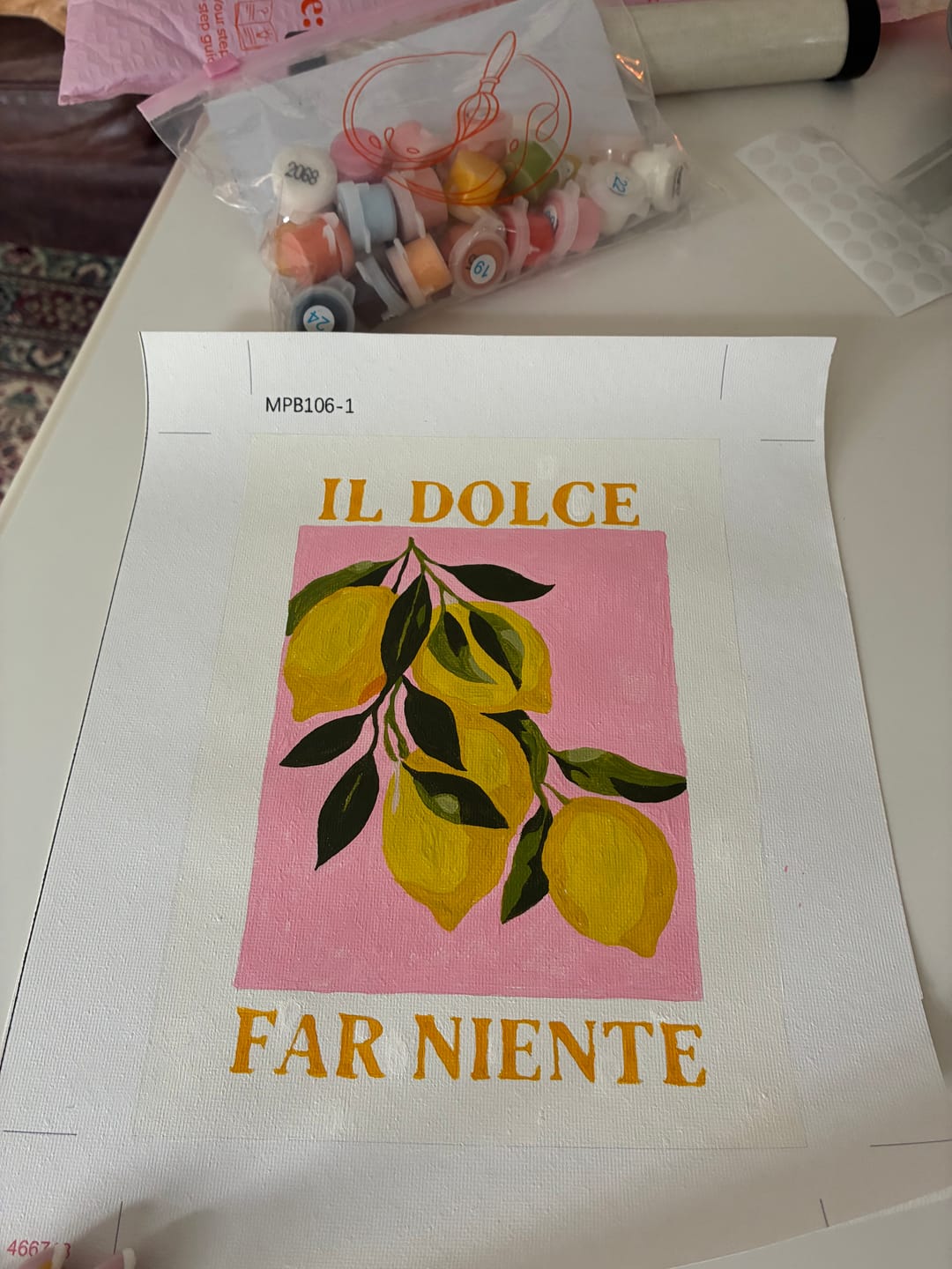 Customer photo review of 6 Mini Paintings - Italian ''Dolce Vita'' Set