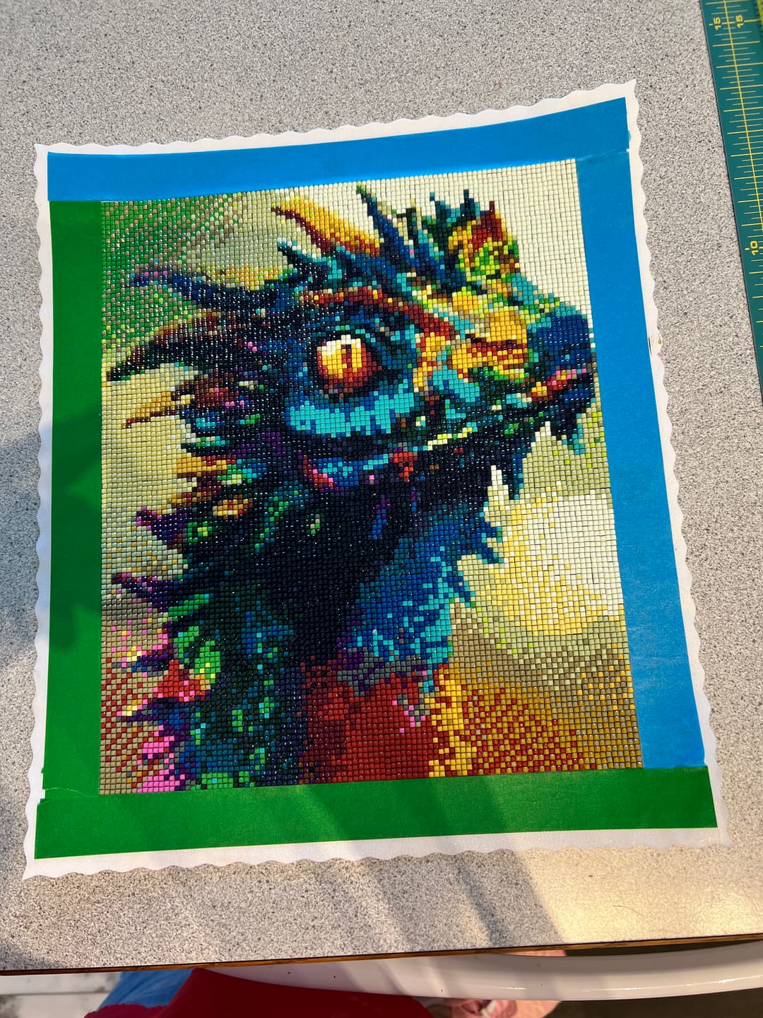 Customer photo review of Full Drill - 5D DIY Diamond Painting Kits Dream Colorful Cartoon Dragon Head