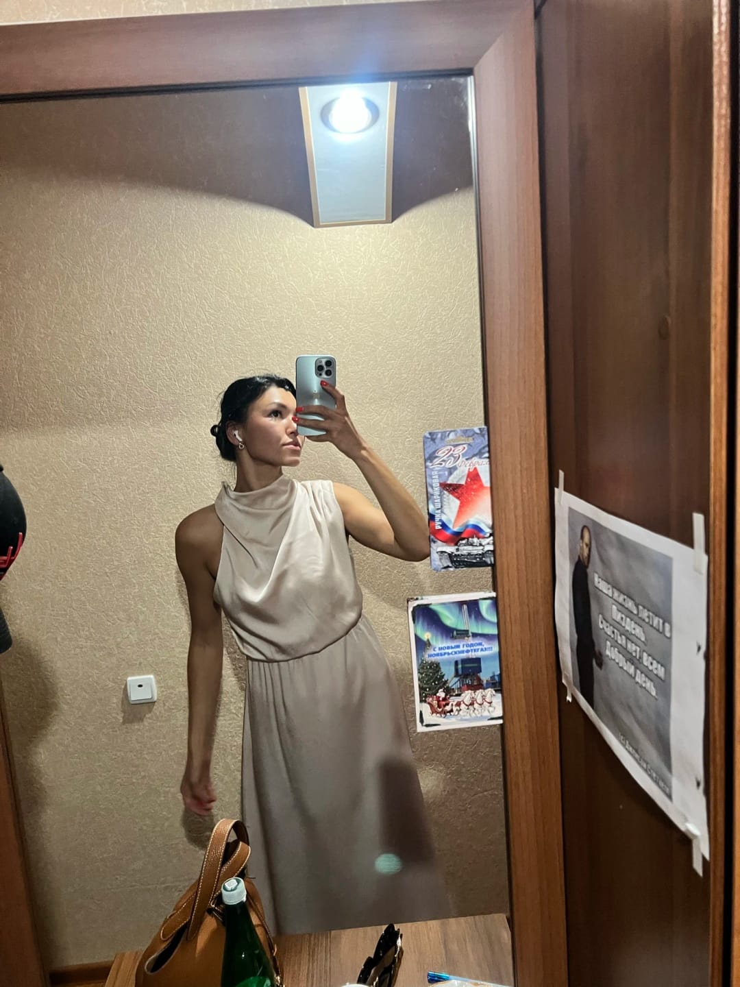 Customer photo review of Elegant Light Evening Dress