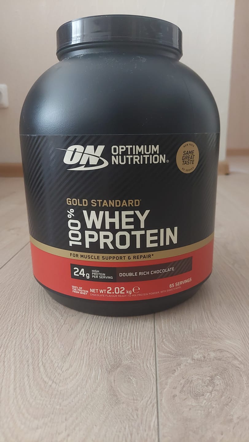 Customer photo review of Gold Standard 100% Whey Proteīns (2.01 kg - 2.04 kg)